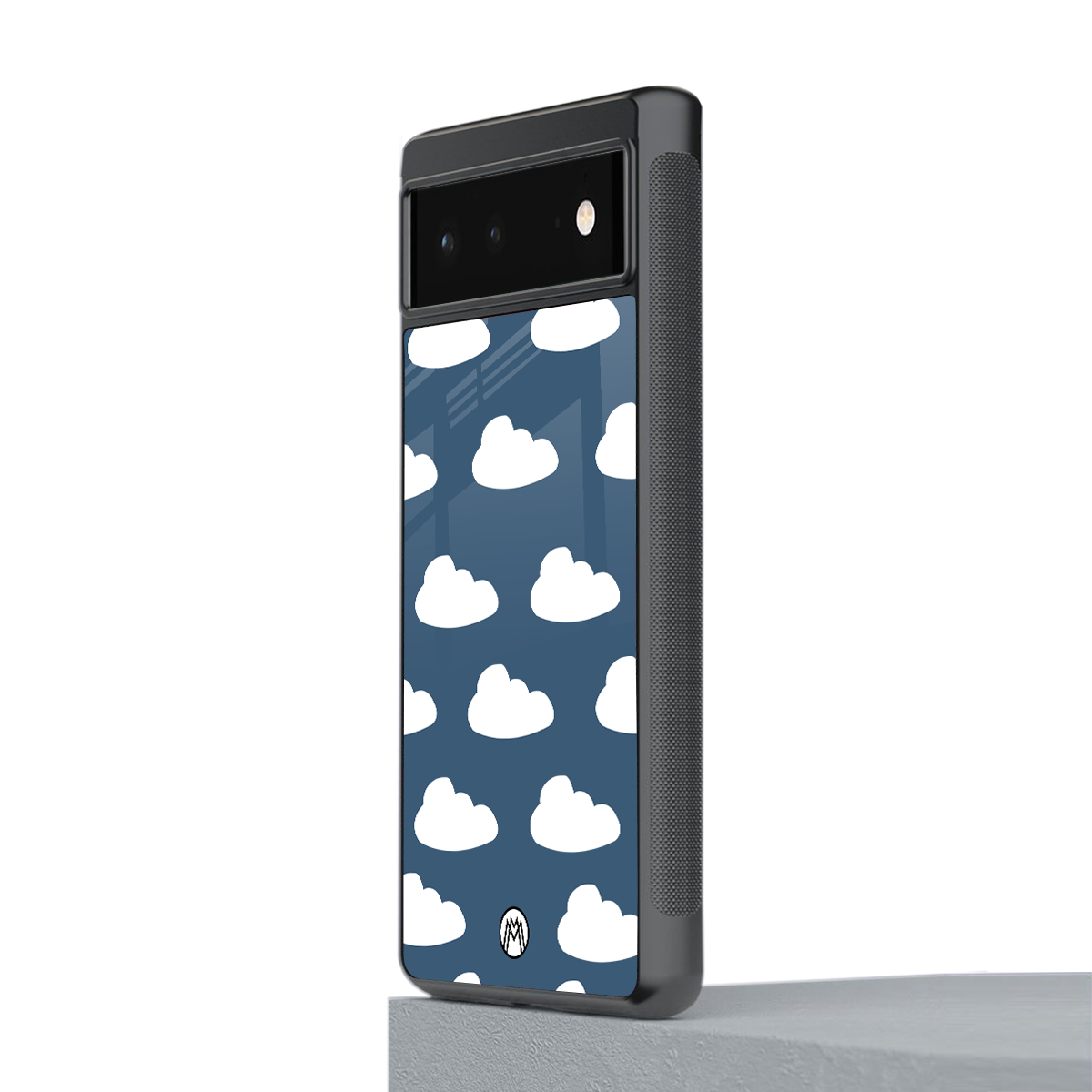 clouds back phone cover | glass case for google pixel 6