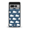 clouds back phone cover | glass case for google pixel 7 pro