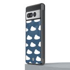clouds back phone cover | glass case for google pixel 7 pro