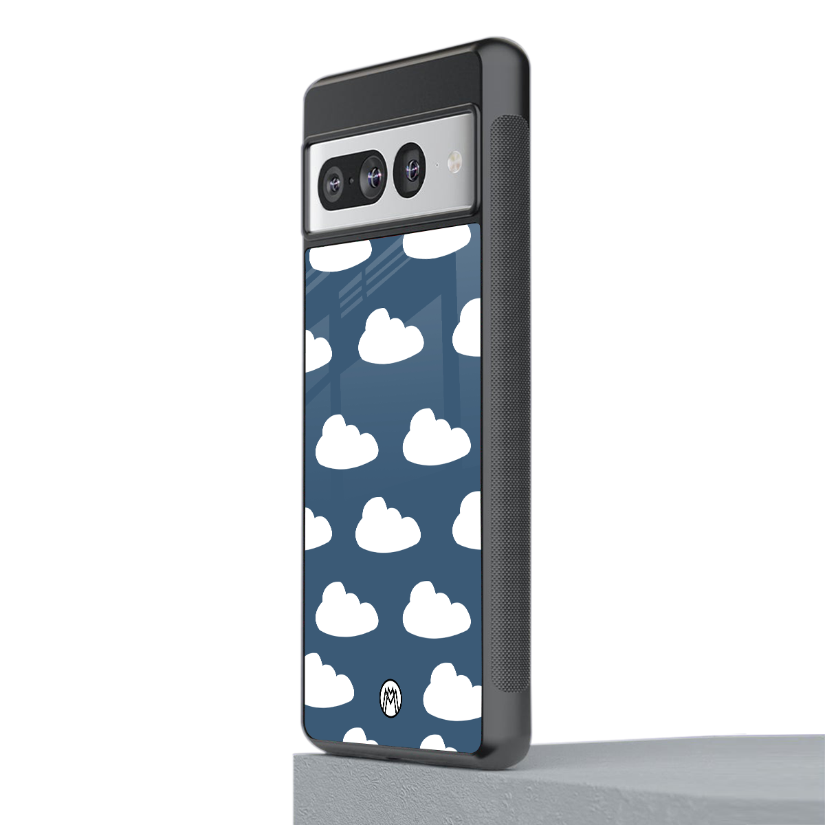 clouds back phone cover | glass case for google pixel 7 pro