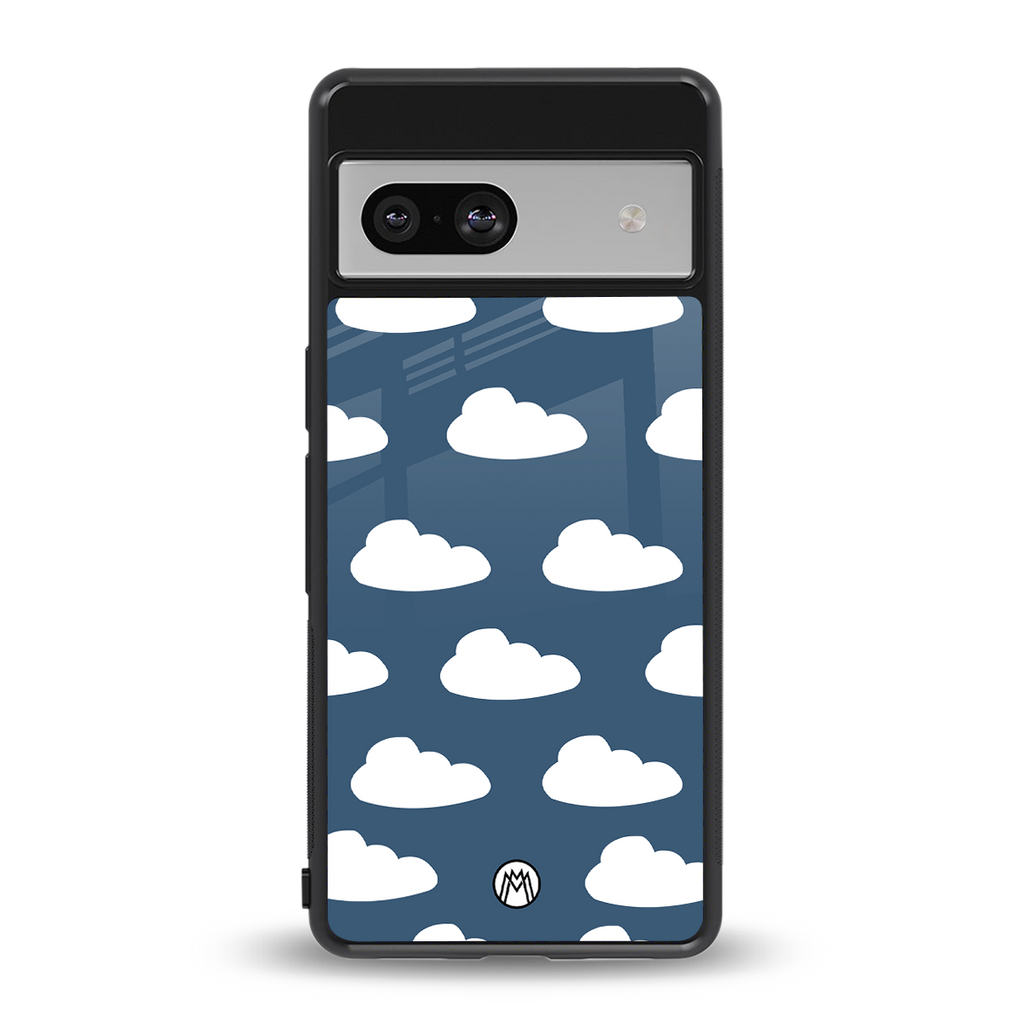 clouds back phone cover | glass case for Google Pixel 7