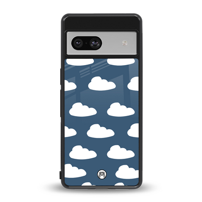 clouds back phone cover | glass case for Google Pixel 7A
