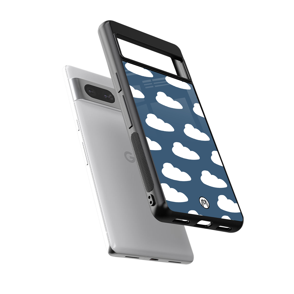 clouds back phone cover | glass case for Google Pixel 7