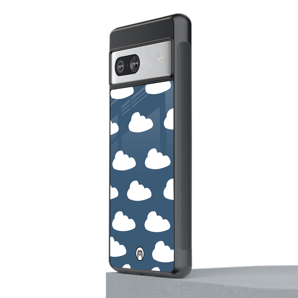 clouds back phone cover | glass case for Google Pixel 7