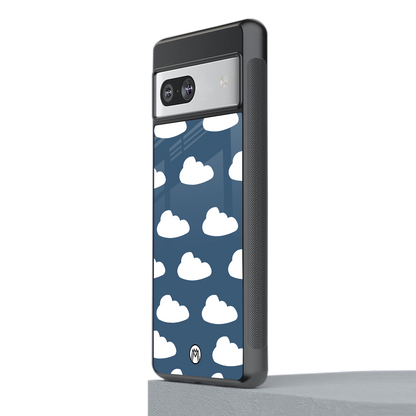 clouds back phone cover | glass case for Google Pixel 7A