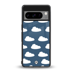 clouds back phone cover | glass case for google pixel 8 pro