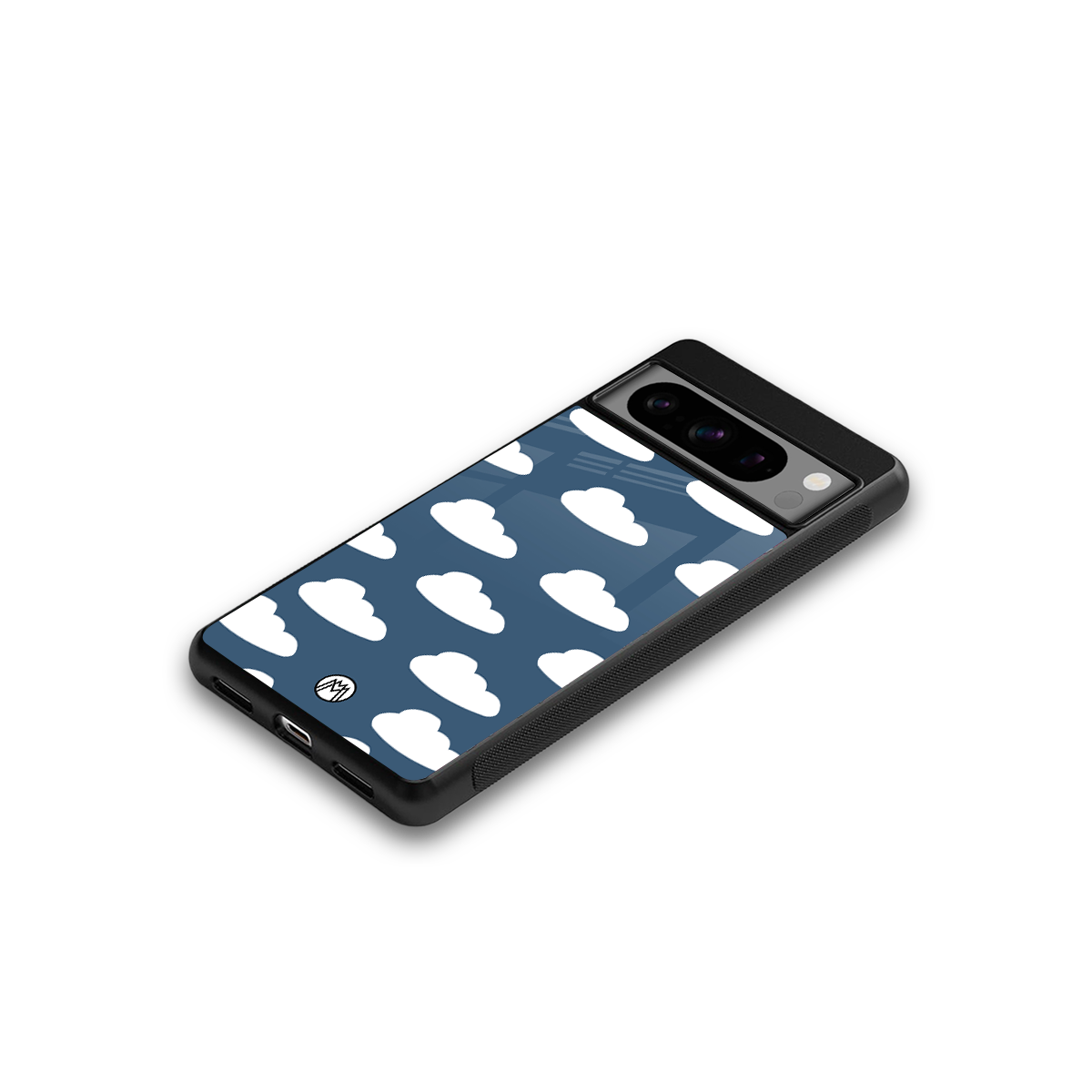 clouds back phone cover | glass case for google pixel 8 pro