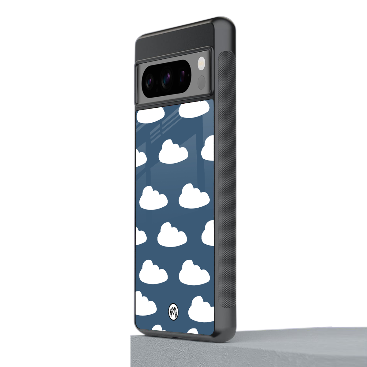 clouds back phone cover | glass case for google pixel 8 pro