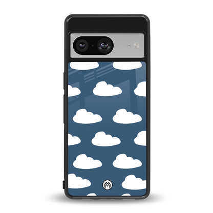 clouds back phone cover | glass case for Google Pixel 8