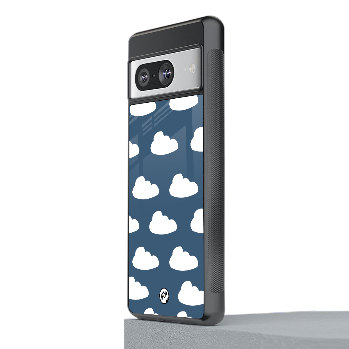 clouds back phone cover | glass case for Google Pixel 8