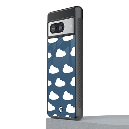 clouds back phone cover | glass case for Google Pixel 8
