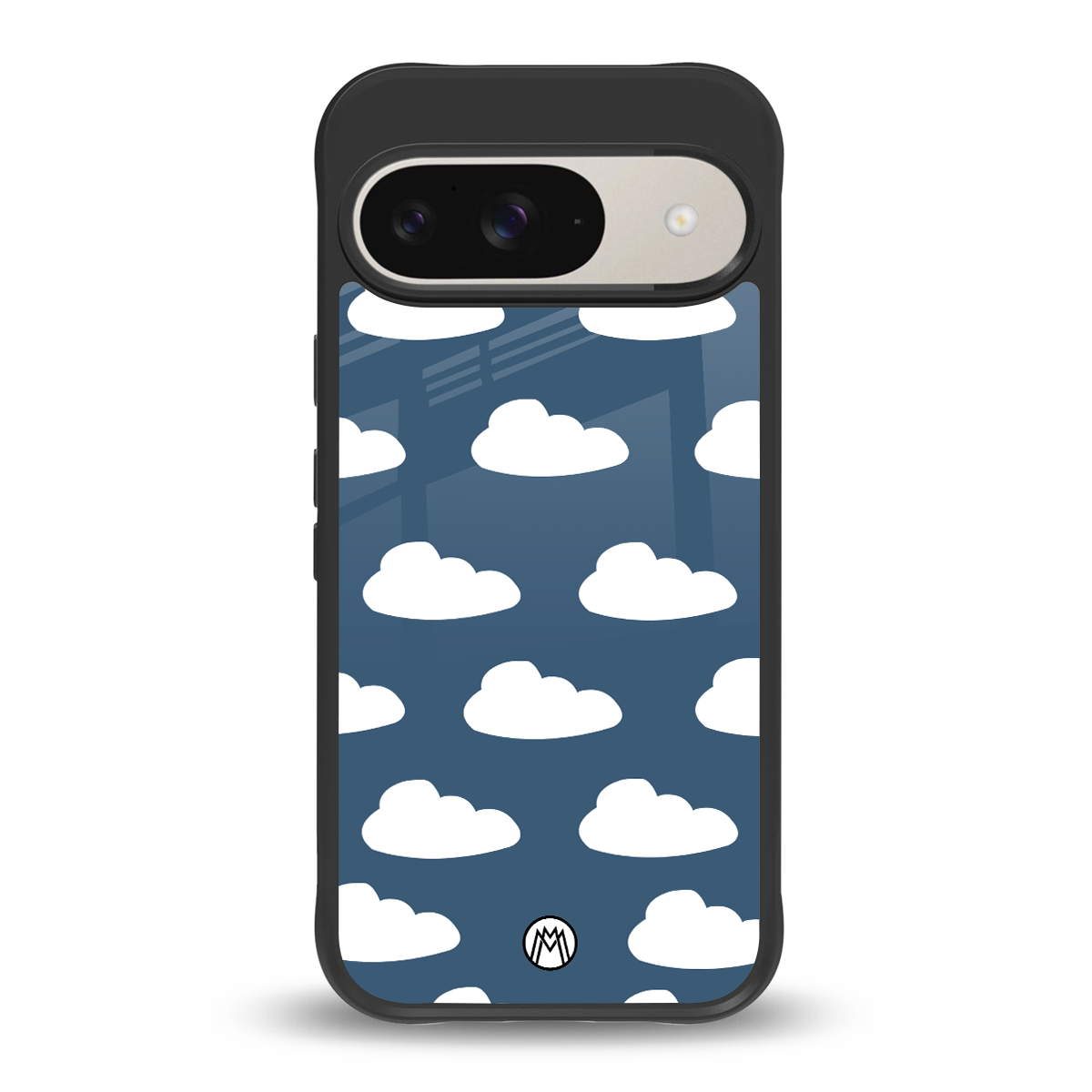 clouds back phone cover | glass case for google pixel 9