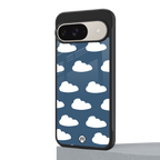 clouds back phone cover | glass case for google pixel 9