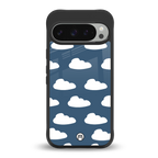 clouds back phone cover | glass case for google pixel 9 pro