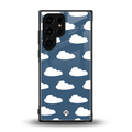 clouds back phone cover | glass case for samsung galaxy s23 ultra