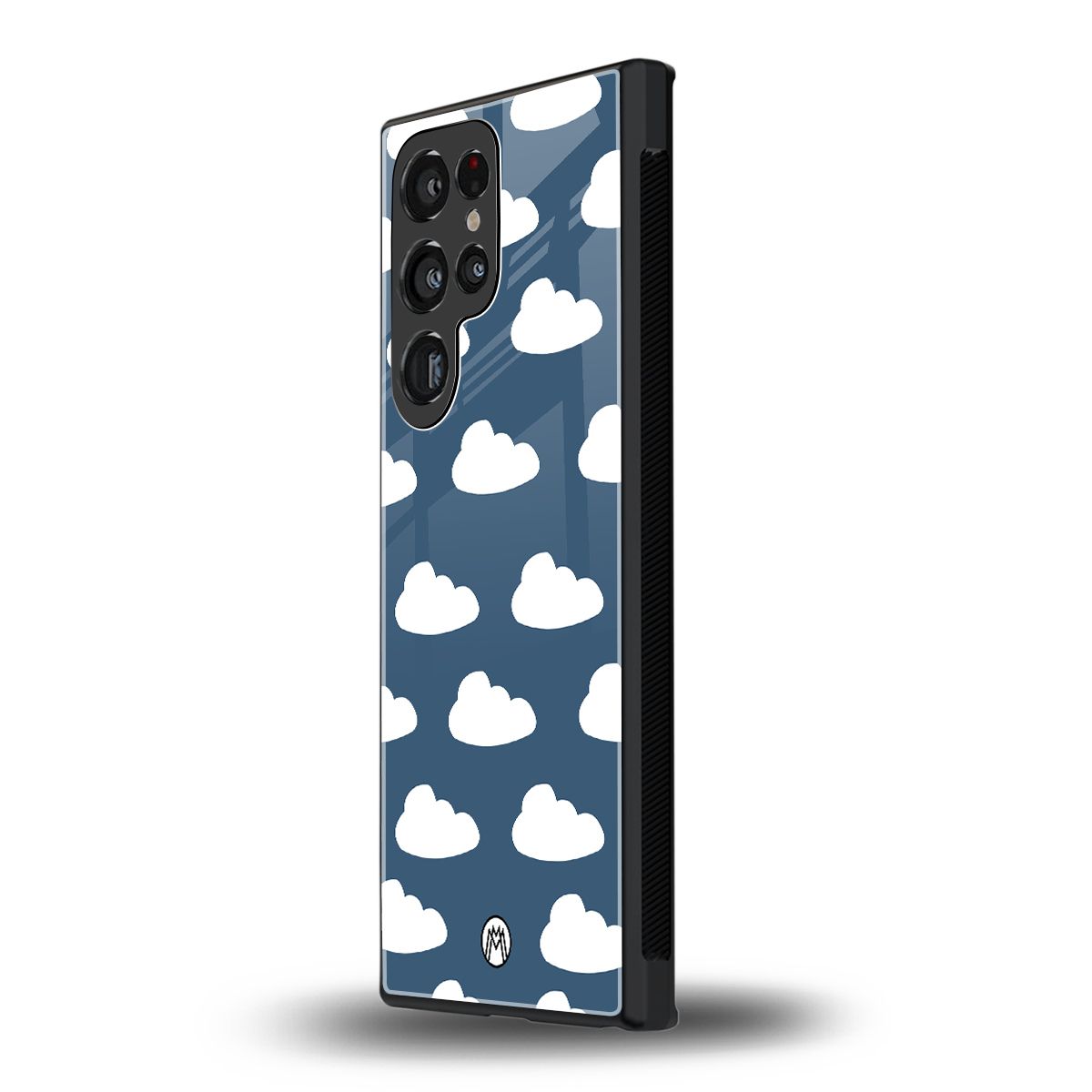 clouds back phone cover | glass case for samsung galaxy s24 ultra