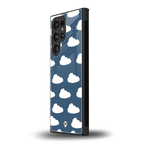 clouds back phone cover | glass case for samsung galaxy s23 ultra