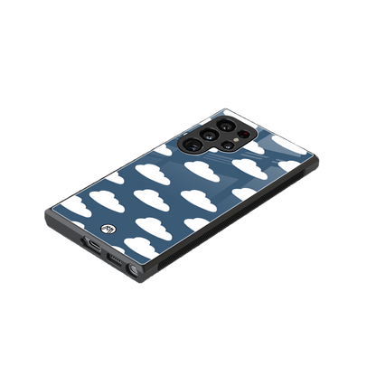 clouds back phone cover | glass case for samsung galaxy s24 ultra