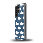 clouds back phone cover | glass case for samsung galaxy s25 ultra