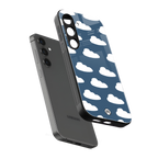 clouds back phone cover | glass case for samsung galaxy s24
