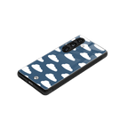 clouds back phone cover | glass case for samsung galaxy s24 fe