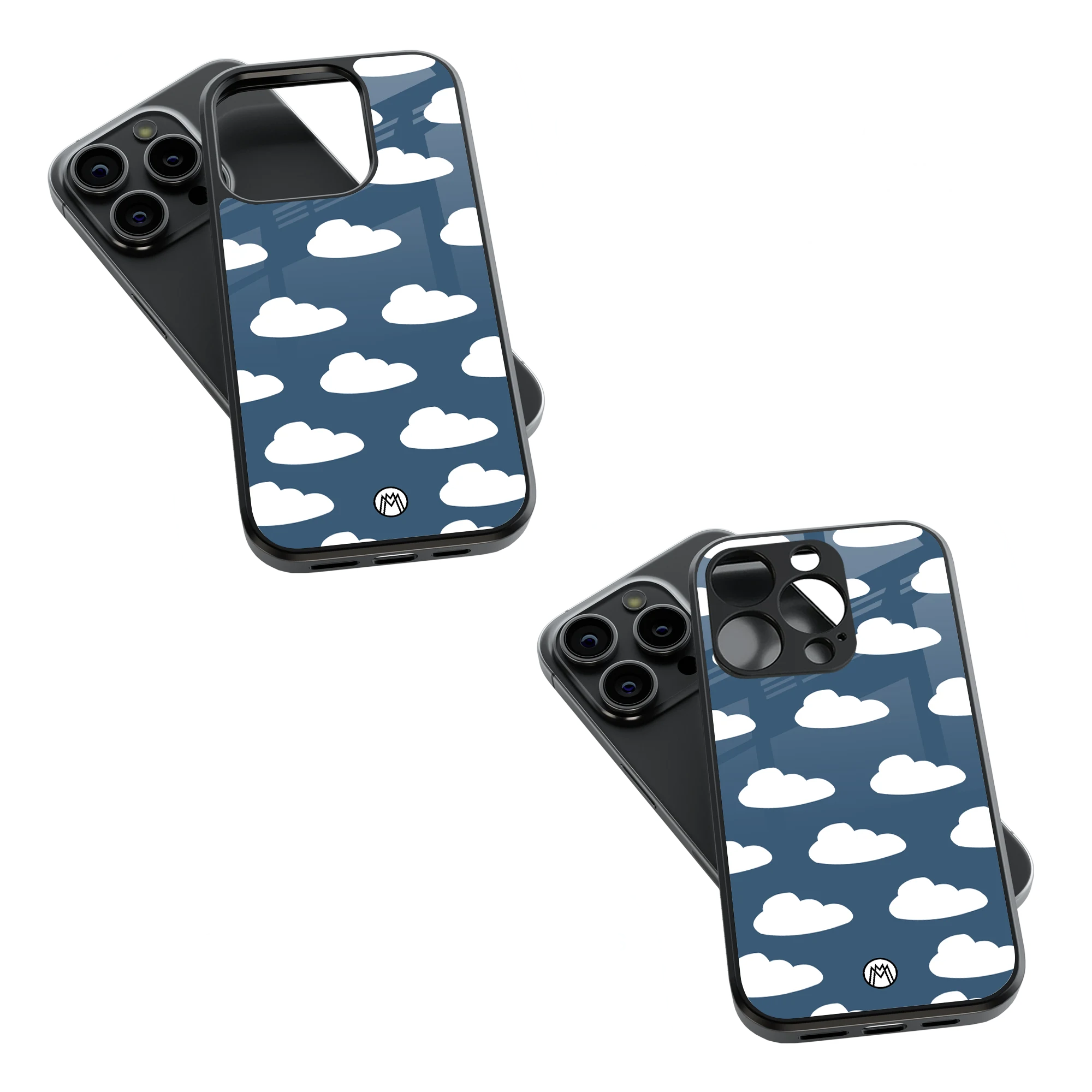 Trendy Glass Back Mobile Case for iPhone, Samsung, Redmi, OnePlus, Google Pixel, Motorola
