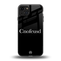cnofeusd confused black back phone cover | glass case for iphone 15