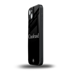 cnofeusd confused black back phone cover | glass case for iphone 15