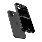 cnofeusd confused black back phone cover | glass case for iphone 16 plus