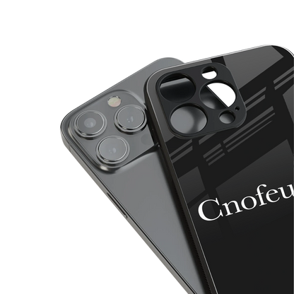 cnofeusd confused black back phone cover | glass case for iphone 16 pro