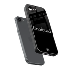 cnofeusd confused black back phone cover | glass case for iphone 16e