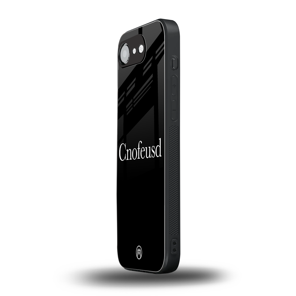 cnofeusd confused black back phone cover | glass case for iphone 16e