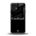 cnofeusd confused black back phone cover | glass case for nothing phone 1