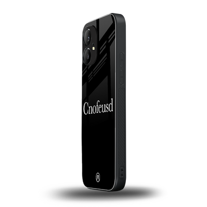 cnofeusd confused black back phone cover | glass case for nothing phone 1