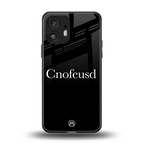cnofeusd confused black back phone cover | glass case for nothing phone 2