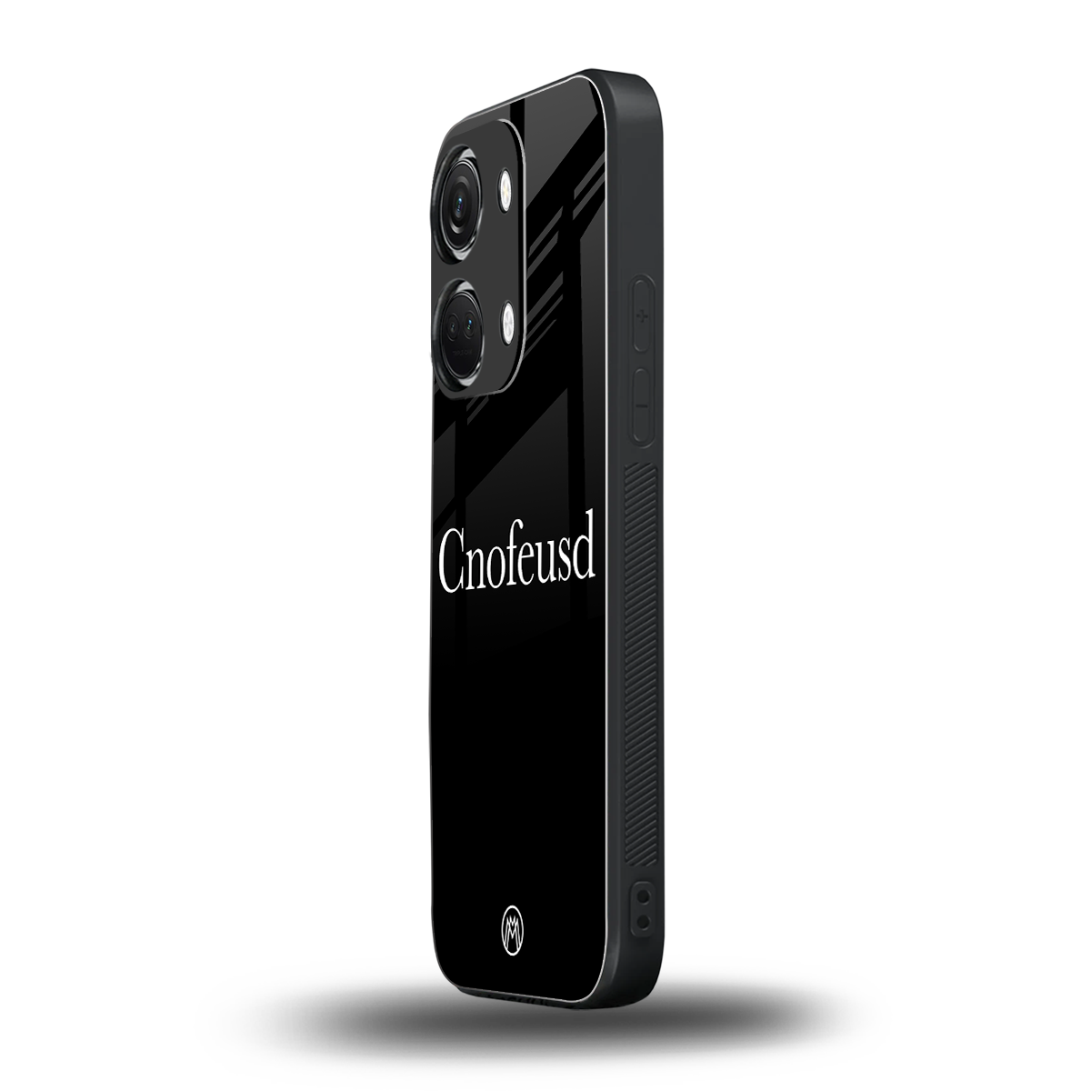 cnofeusd confused black back phone cover | glass case for oneplus nord 3