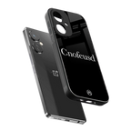cnofeusd confused black back phone cover | glass case for oneplus nord ce 3