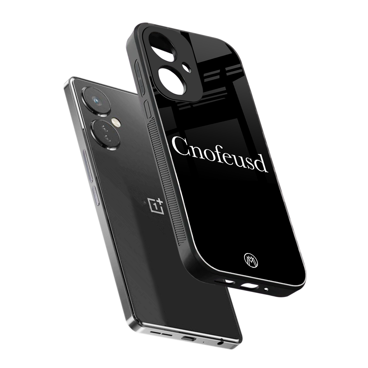 cnofeusd confused black back phone cover | glass case for oneplus nord ce 3