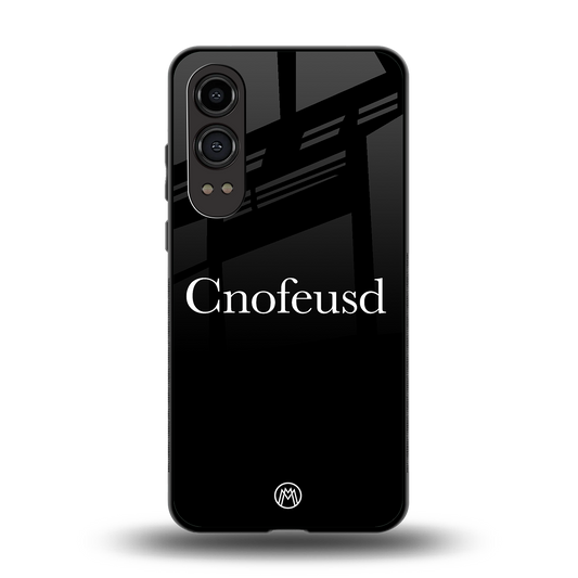 cnofeusd confused black back phone cover | glass case for oneplus nord ce 4 lite