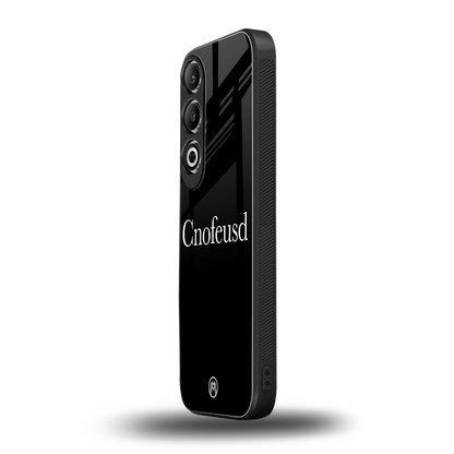cnofeusd confused black back phone cover | glass case for oneplus nord ce 4