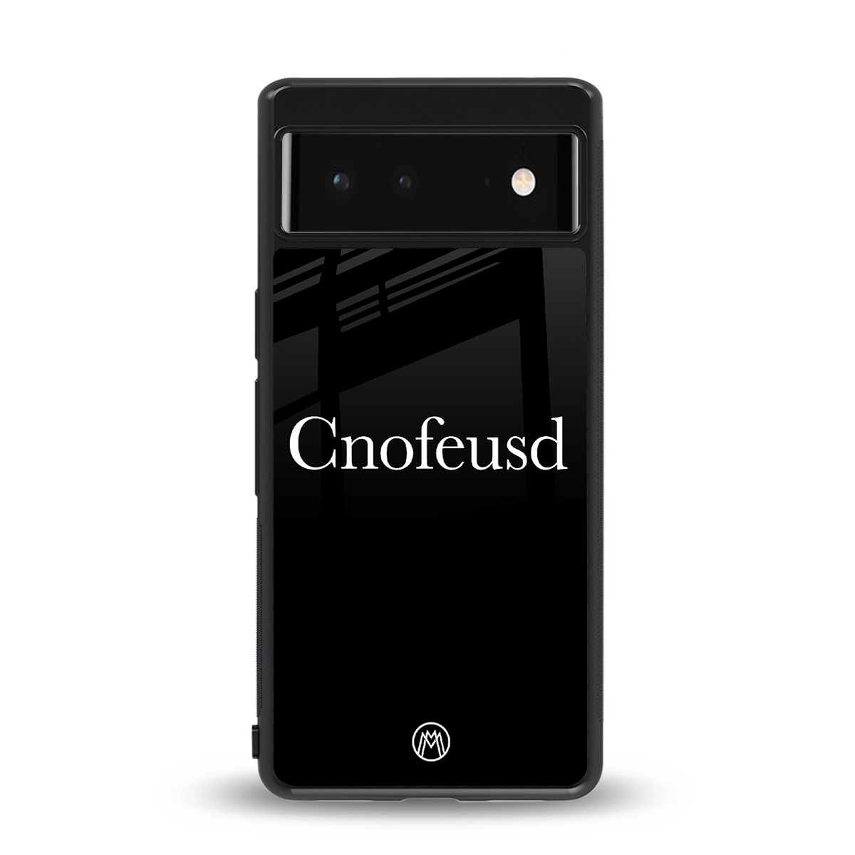 cnofeusd confused black back phone cover | glass case for Google Pixel 6A