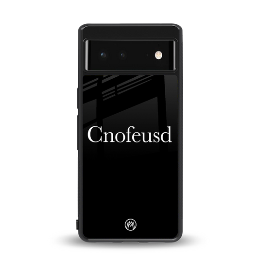 cnofeusd confused black back phone cover | glass case for Google Pixel 6A