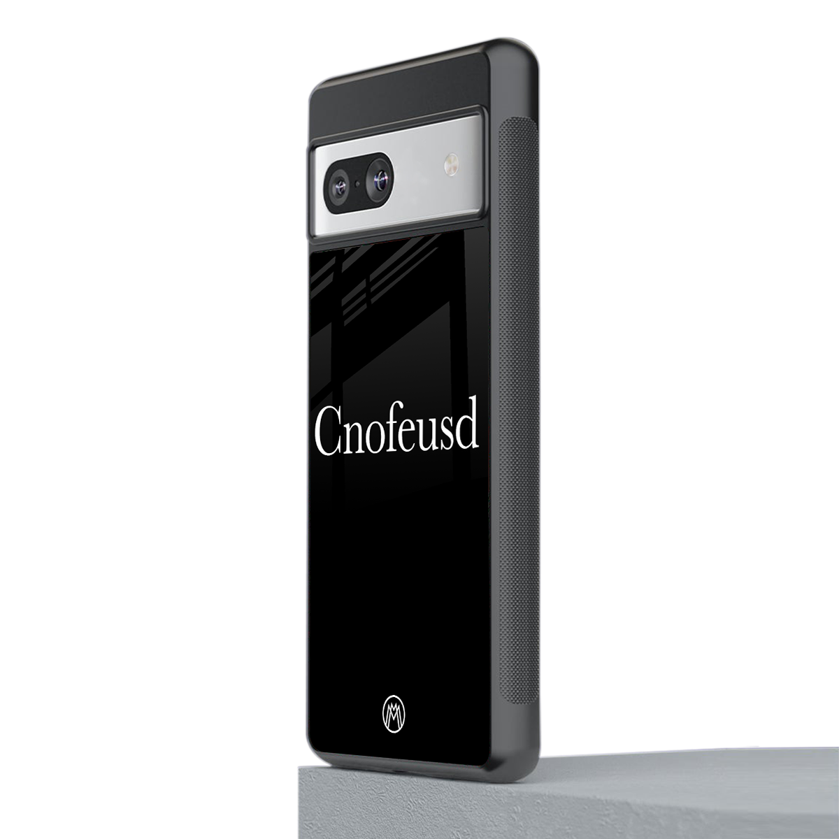 cnofeusd confused black back phone cover | glass case for Google Pixel 7A