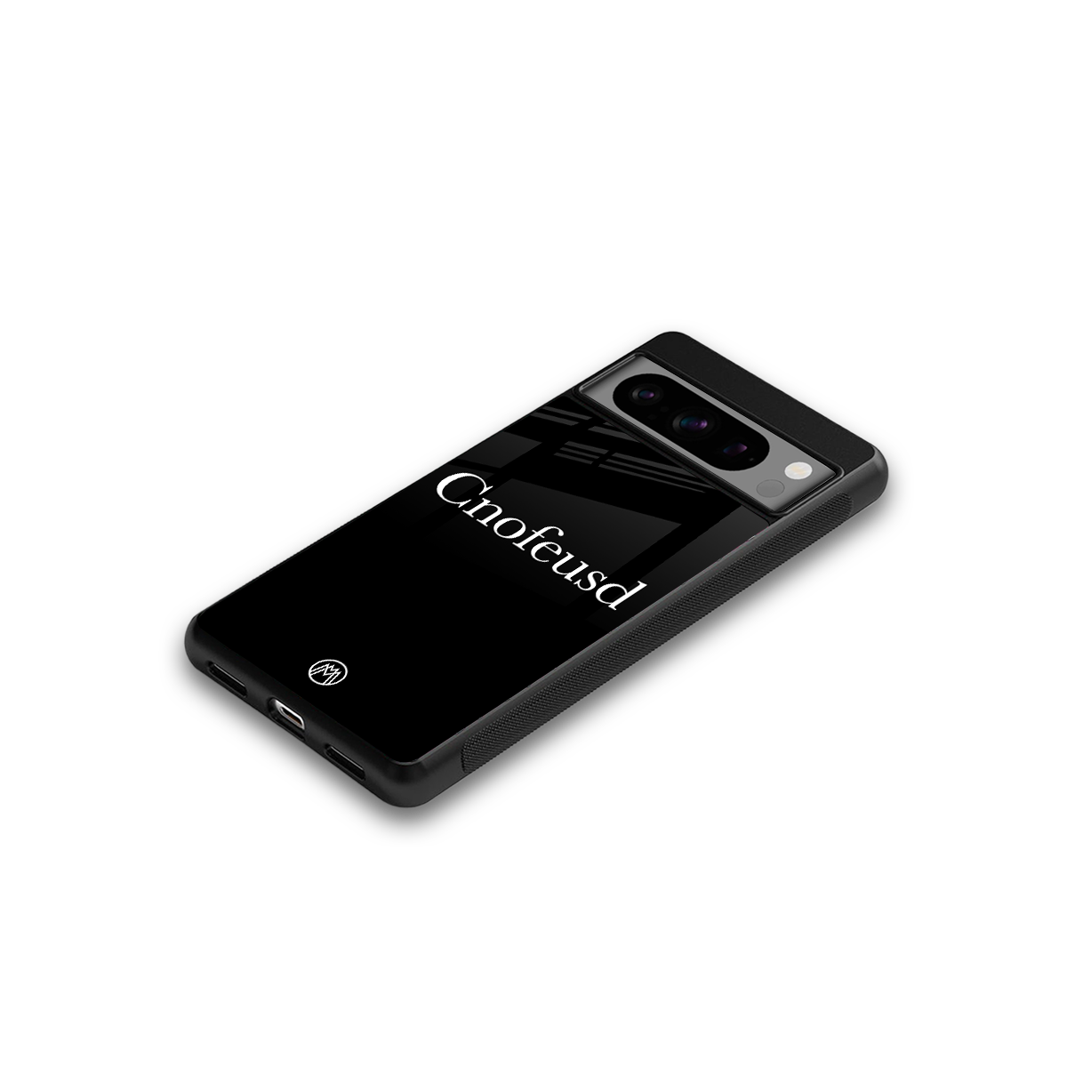 cnofeusd confused black back phone cover | glass case for google pixel 8 pro