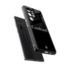 cnofeusd confused black back phone cover | glass case for samsung galaxy s25 ultra