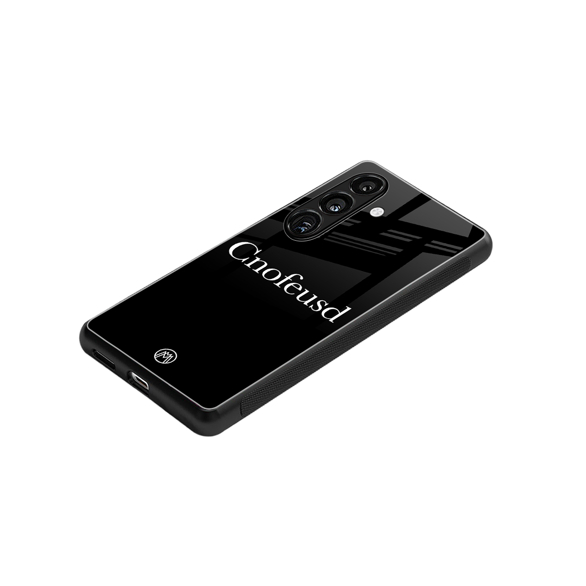 cnofeusd confused black back phone cover | glass case for samsung galaxy s24 fe