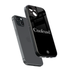 cnofeusd confused black back phone cover | glass case for iphone 15