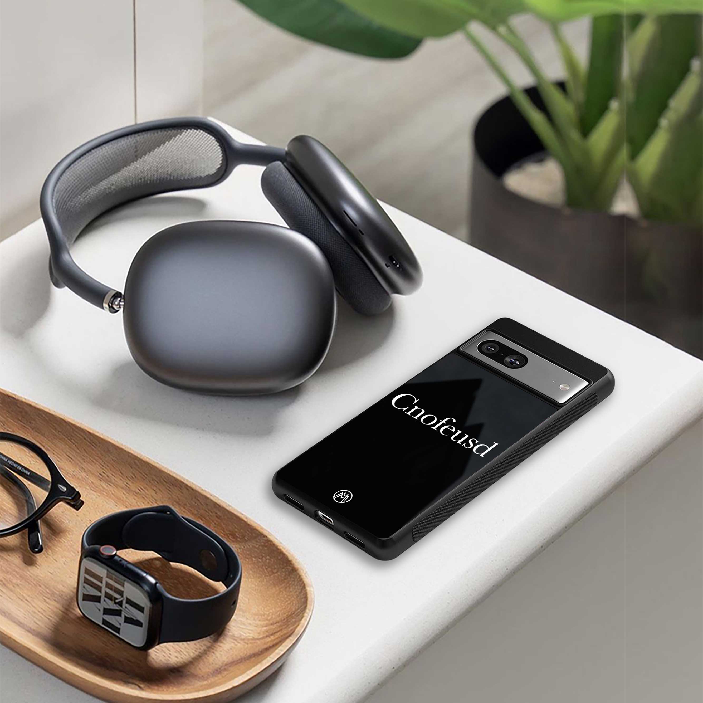 Cnofeusd Confused Black Phone Cover | Glass Case