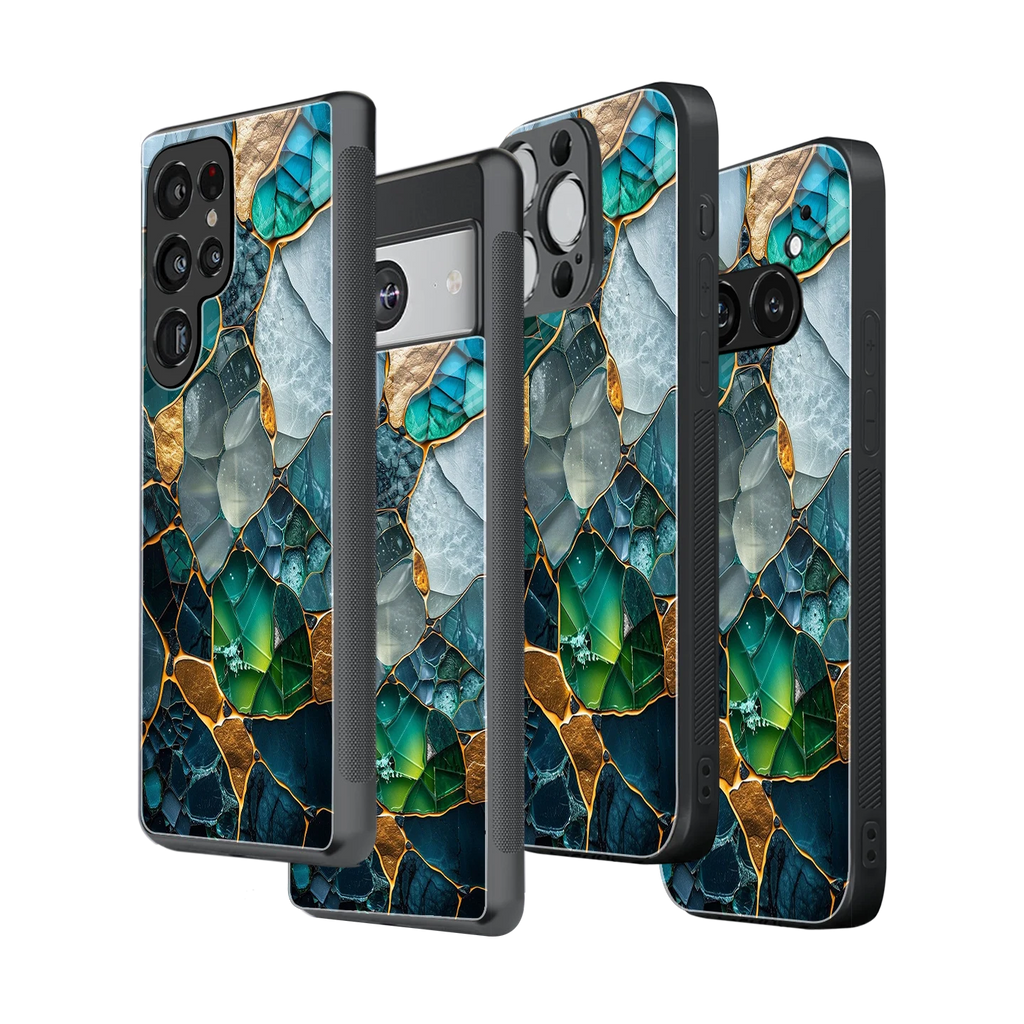 Stylish Glass Back Case for All Smartphones iPhone, Samsung, OnePlus, Pixel, Redmi, Oppo, Vivo, Motorola