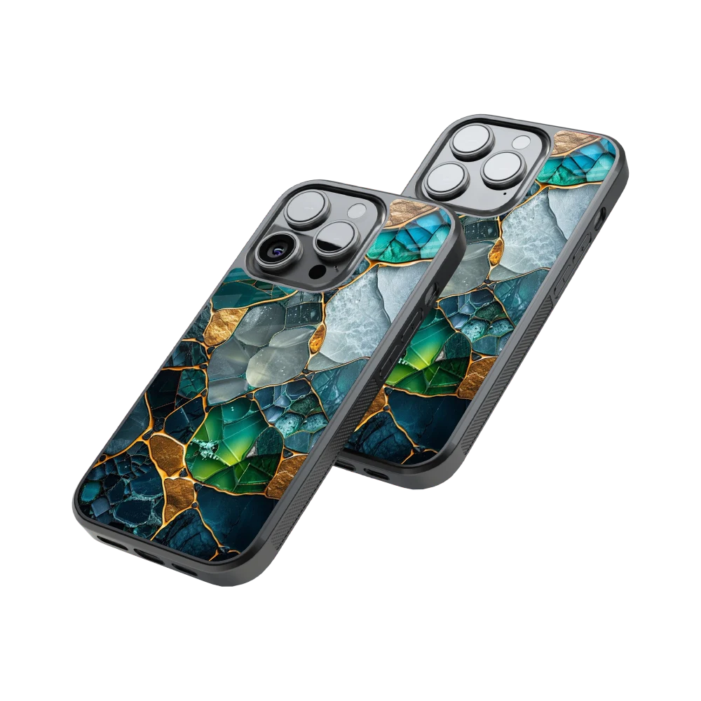 Protective Glass Back Phone Case Compatible with iPhone, Samsung, OnePlus, Pixel & More